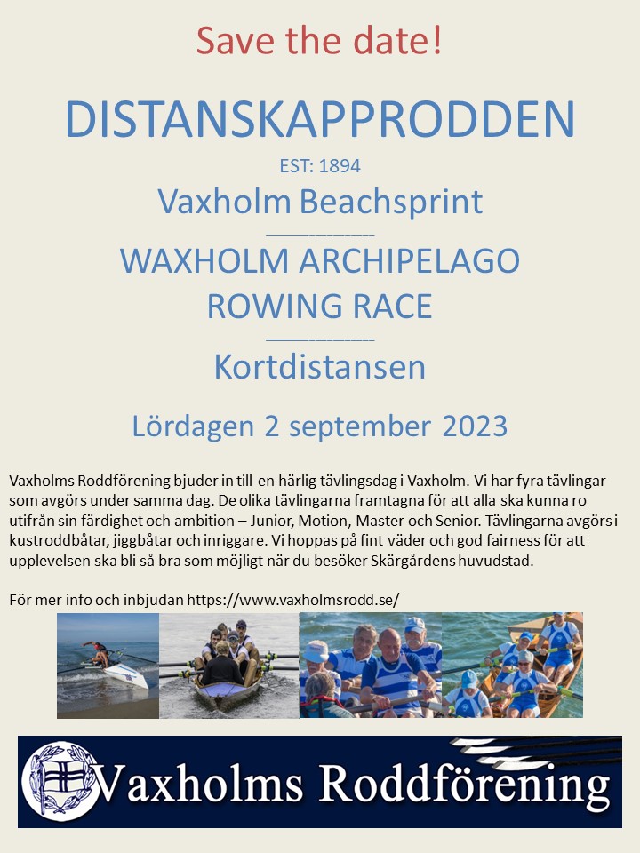 image: Inbjudan Distanskapprodden 2023!